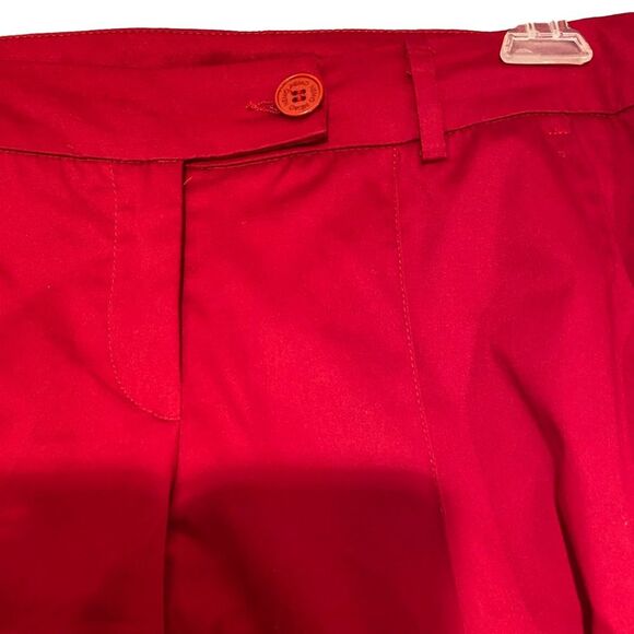NWT Nemo wide leg red cotton mid-rise pants. Small - Picture 7 of 7